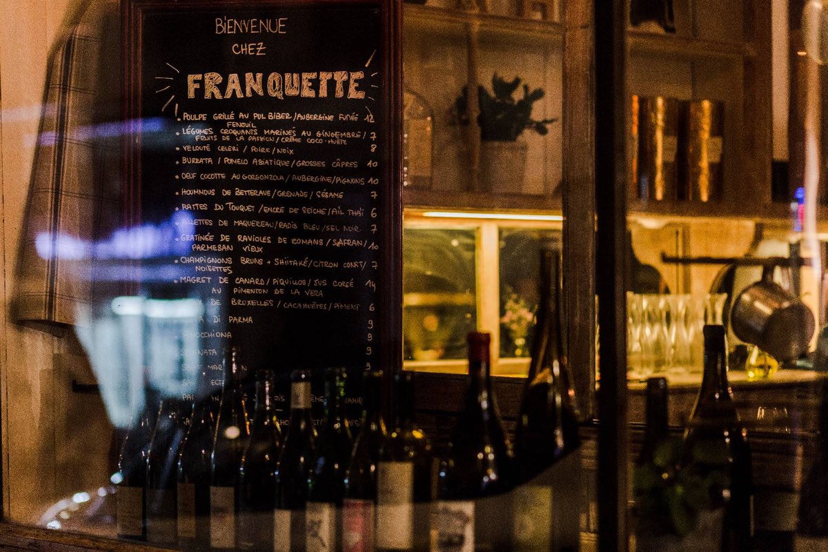 L'ardoise de Franquette en vitrine
